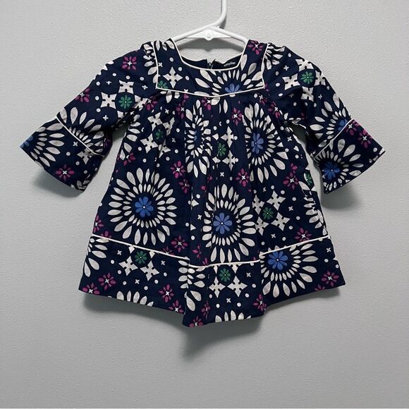 Gap Baby Floral Navy Kids Dress W/Bloomers Size 3-6 Months  NWT! - Picture 1 of 8